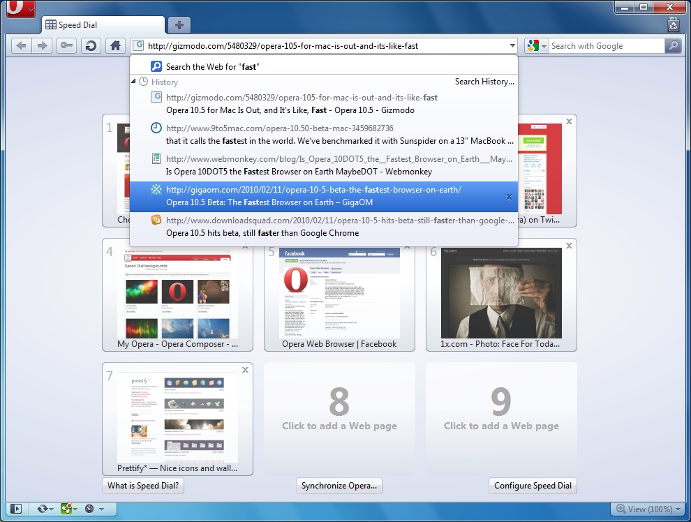 Opera  Windows 7     -  2